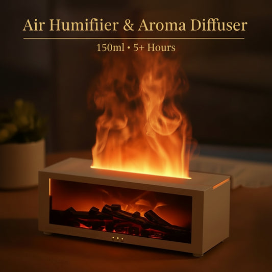 Humidificador de Aromaterapia con Efecto Llama