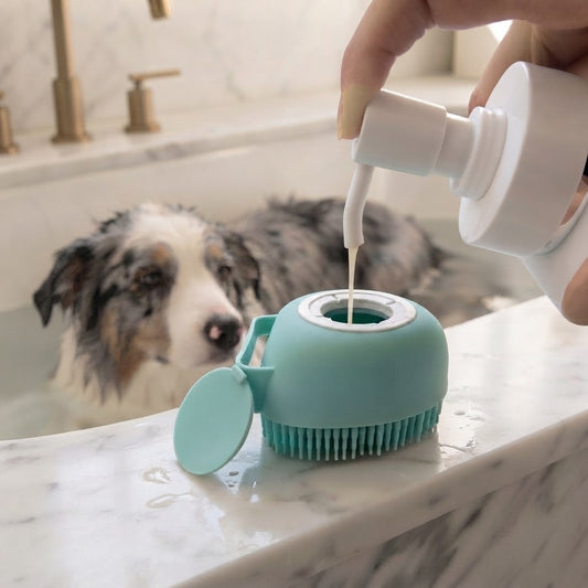 Silicone Pet Bath Massage Gloves